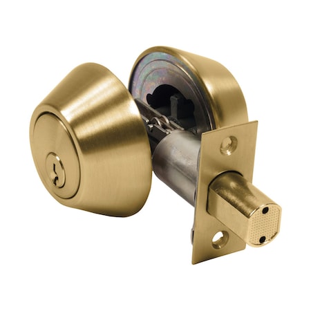 Home Plus Home Plus Polished Brass Brass Double Cylinder Deadbolt LA2136